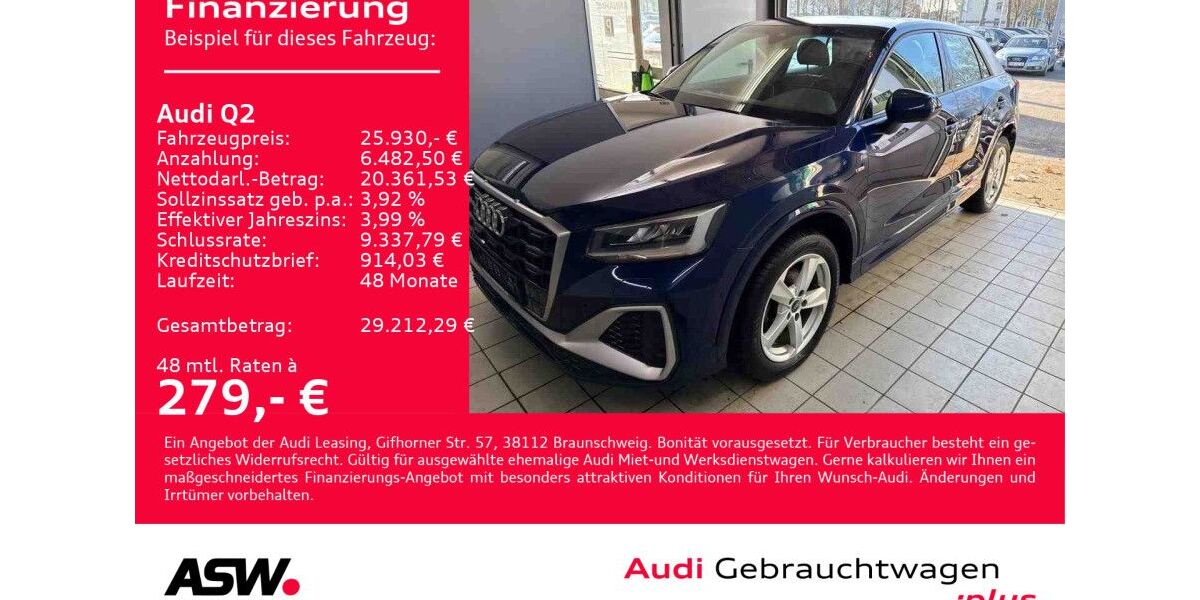 Audi Q2 58.300 km 25.930 &euro; Heilbronn 74074