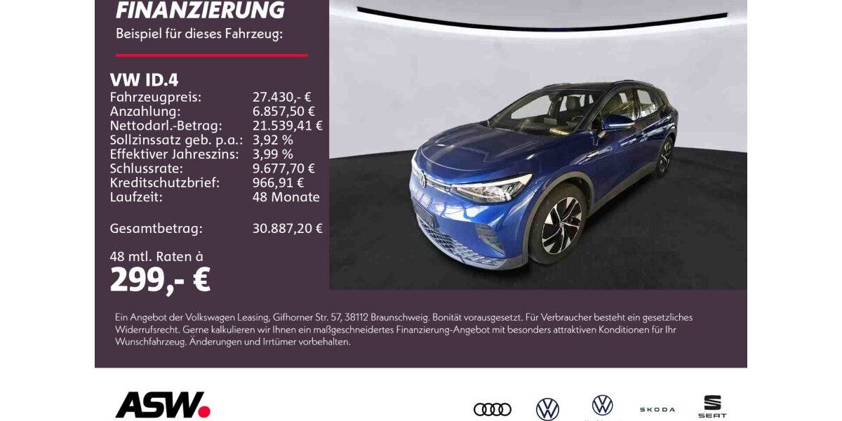 VW ID.4 38.900 km 26.930 &euro; Weinsberg 74189