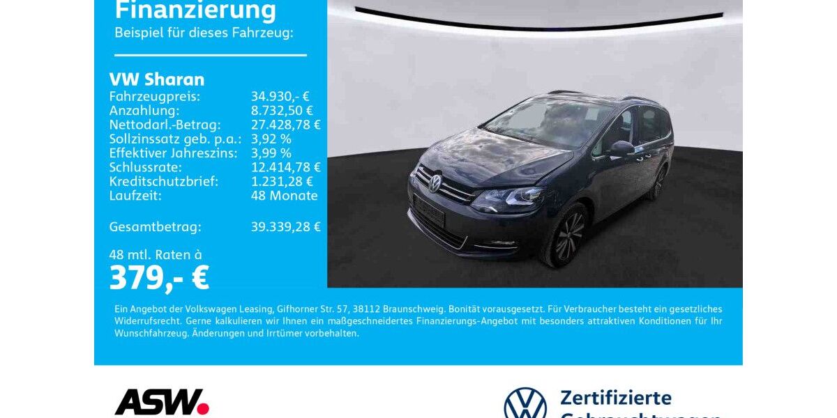 VW Sharan 77.900 km 31.460 &euro; Neckarsulm 74172