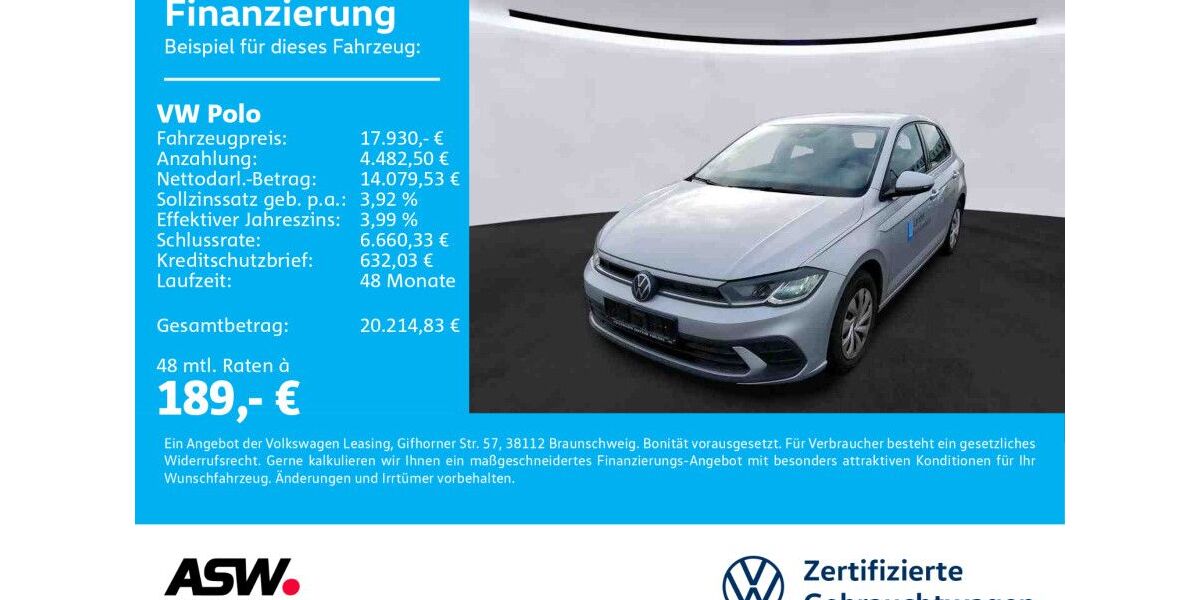 VW Polo 13.900 km 17.230 &euro; Neckarsulm 74172