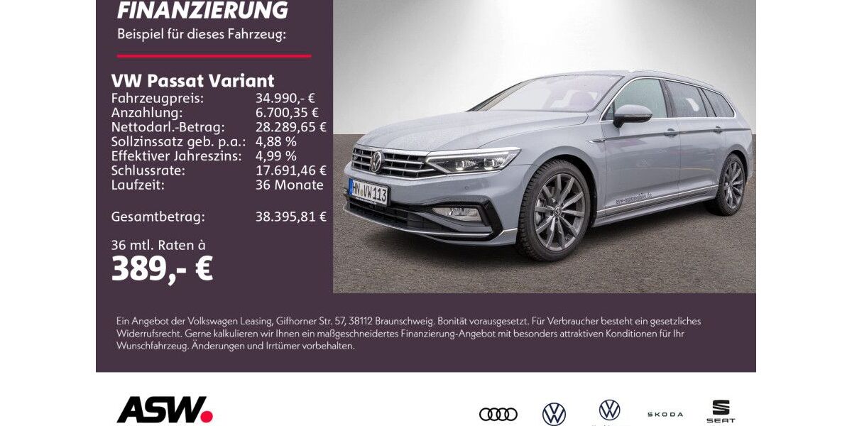VW Passat Variant 74.900 km 32.890 &euro; Weinsberg 74189
