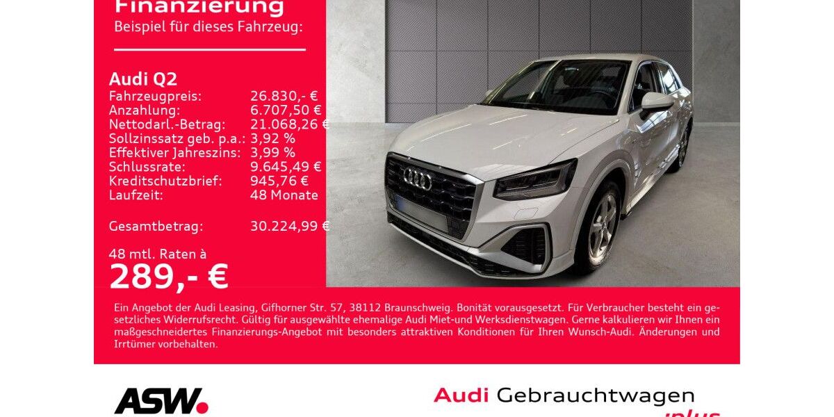 Audi Q2 79.990 km 24.860 &euro; Heilbronn 74074