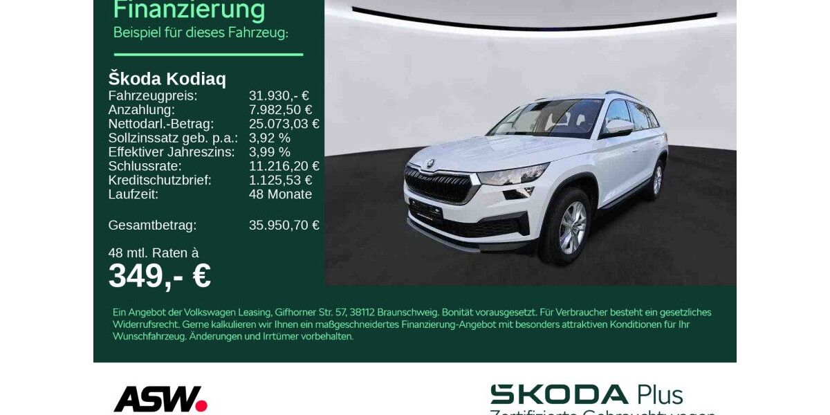 Skoda Kodiaq 64.500 km 30.830 &euro; Sinsheim 74889