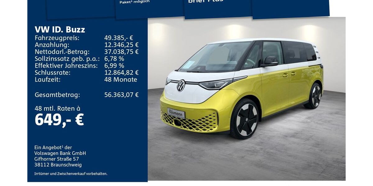 VW ID. Buzz 34.350 km 49.385 &euro; Mosbach 74821