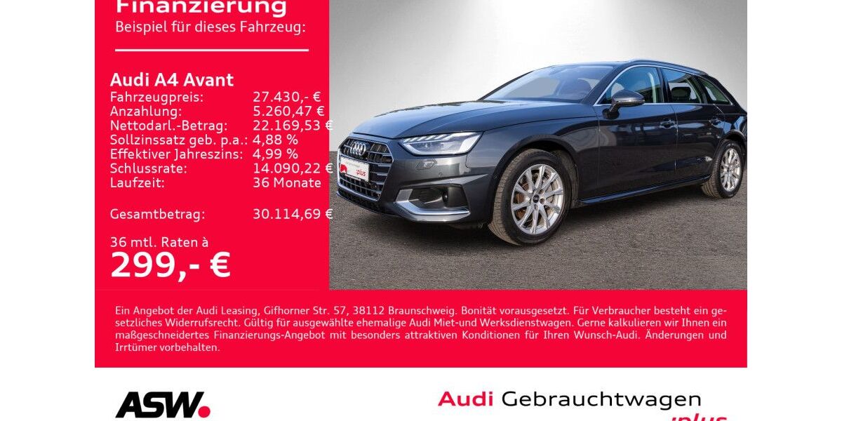 Audi A4 92.300 km 27.430 &euro; Heilbronn 74074