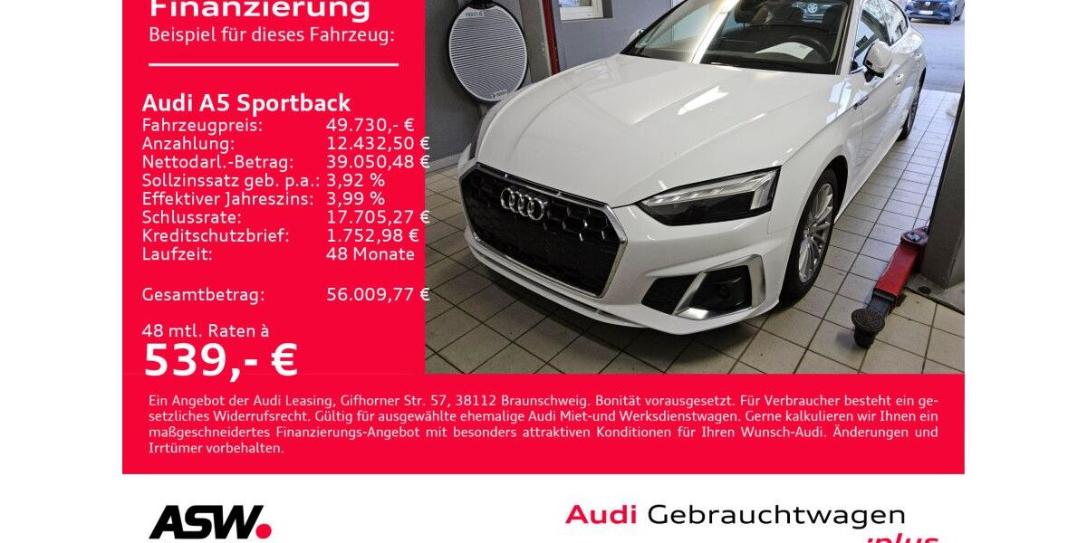 Audi A5 17.990 km 47.960 &euro; Heilbronn 74074