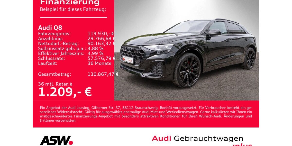 Audi Q8 4.990 km 119.930 &euro; Heilbronn 74074