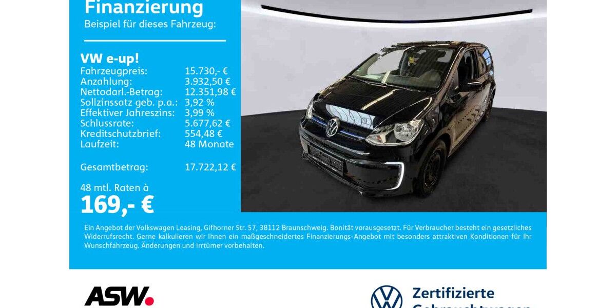 VW up! 30.600 km 15.730 &euro; Neckarsulm 74172