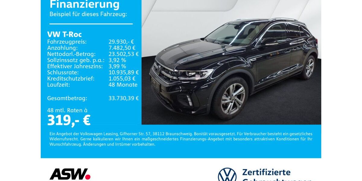 VW T-Roc 19.900 km 29.930 &euro; Neckarsulm 74172