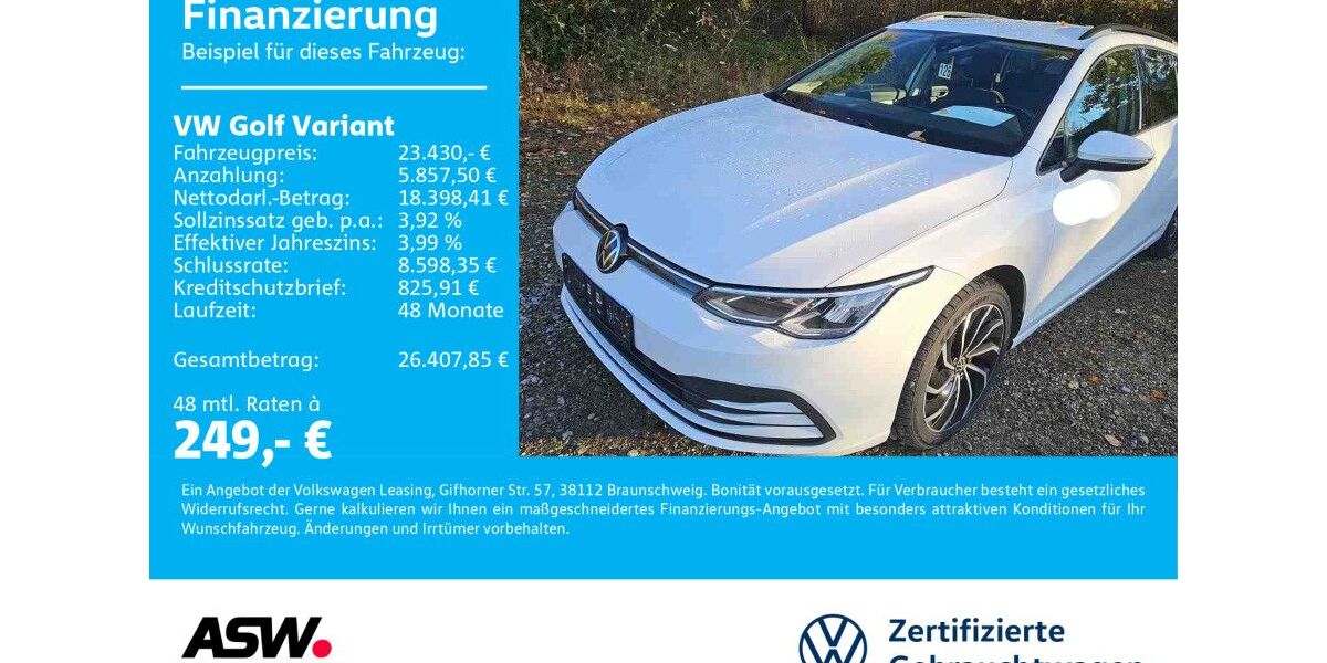 VW Golf 67.200 km 23.430 &euro; Sinsheim 74889