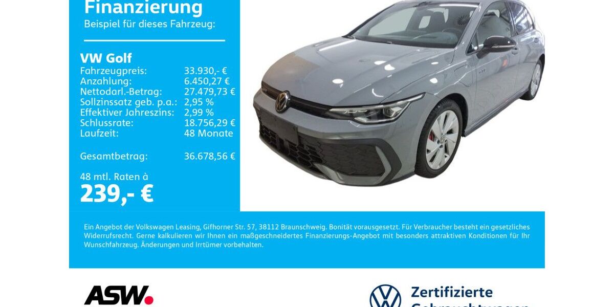 VW Golf 13.700 km 33.930 &euro; Neckarsulm 74172
