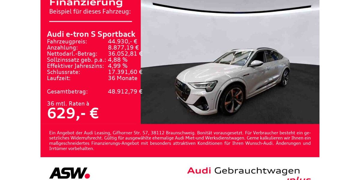 Audi e-tron 50.300 km 44.930 &euro; Heilbronn 74074