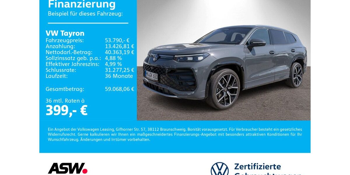 VW Tayron 23.000 km 49.890 &euro; Neckarsulm 74172