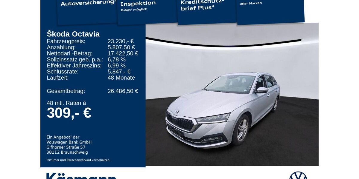 Skoda Octavia 74.200 km 23.230 &euro; Mosbach 74821