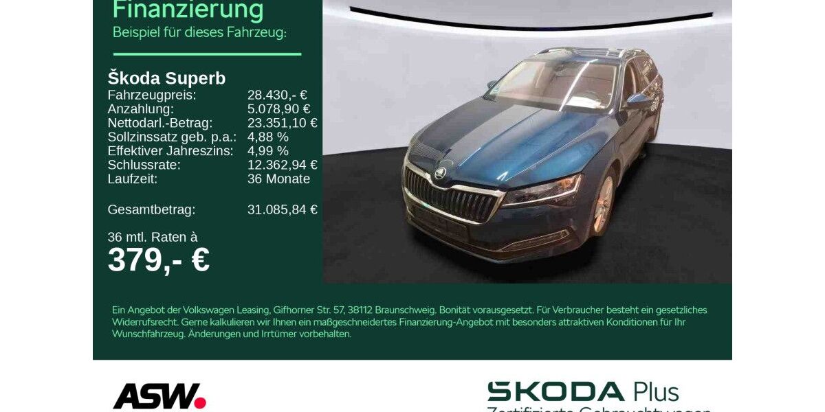 Skoda Superb 86.990 km 26.890 &euro; Sinsheim 74889