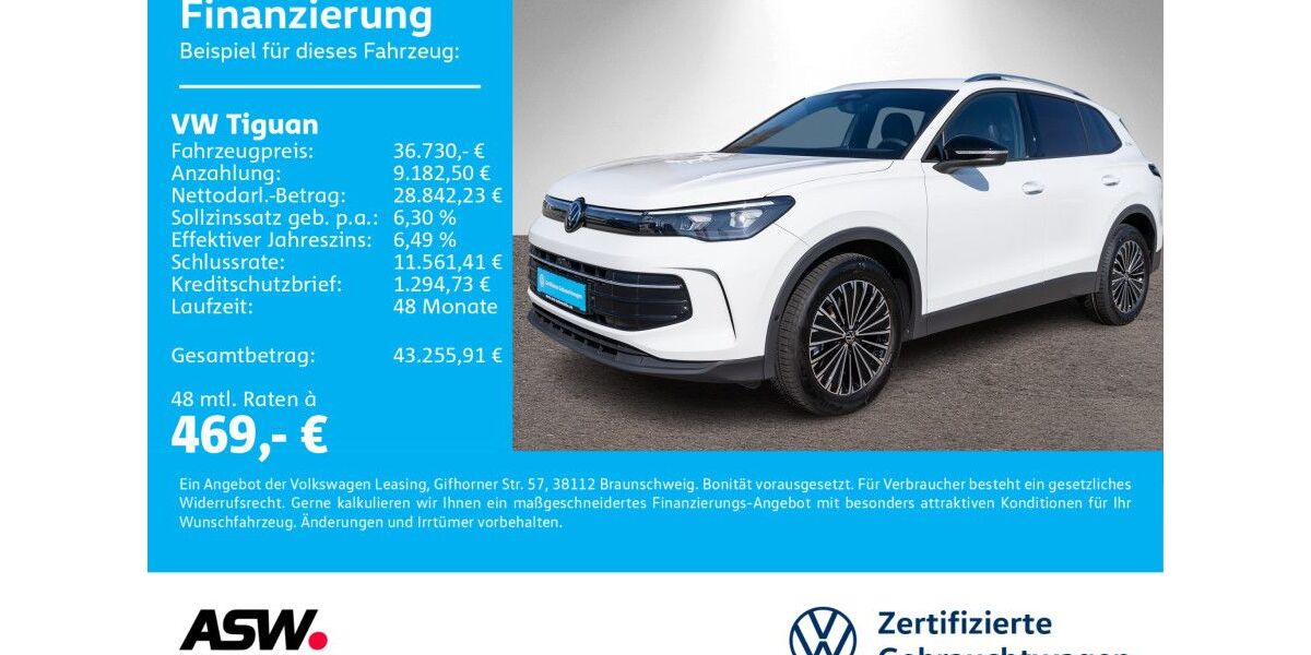 VW Tiguan 25.800 km 36.730 &euro; Bad Rappenau 74906