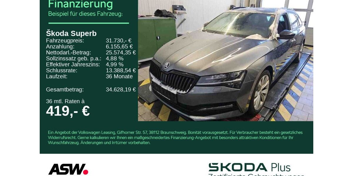 Skoda Superb 94.500 km 31.230 &euro; Bad Rappenau 74906
