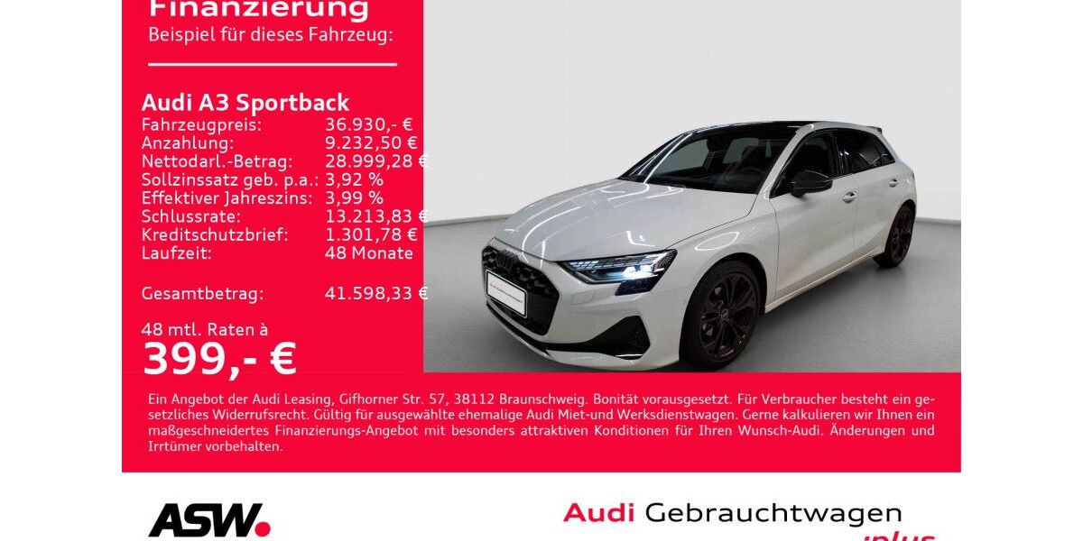 Audi A3 14.500 km 36.930 &euro; Heilbronn 74074
