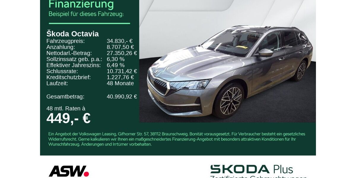 Skoda Octavia 27.800 km 34.830 &euro; Bad Rappenau 74906