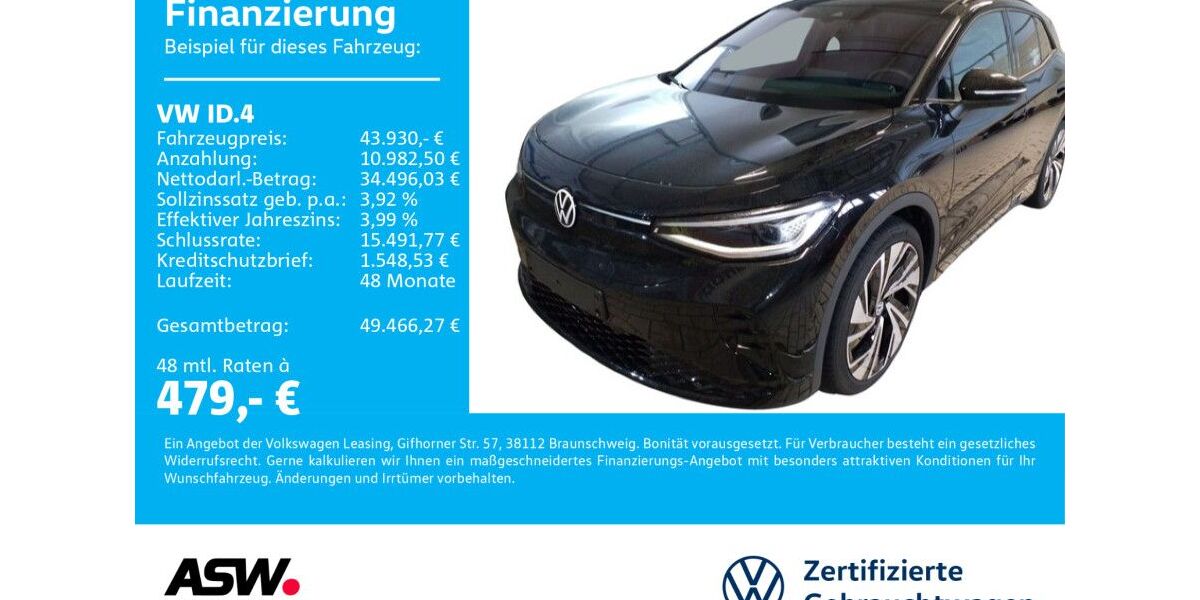 VW ID.4 8.990 km 41.830 &euro; Neckarsulm 74172