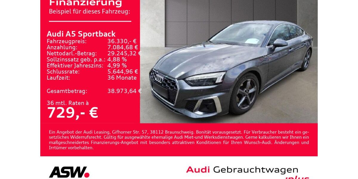 Audi A5 66.300 km 36.330 &euro; Heilbronn 74074