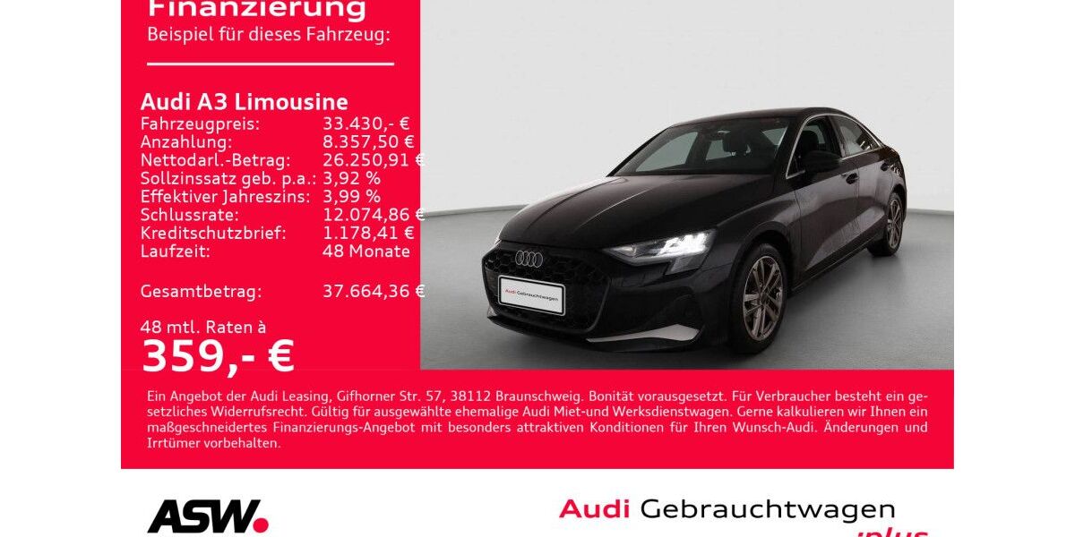 Audi A3 26.200 km 32.630 &euro; Heilbronn 74074