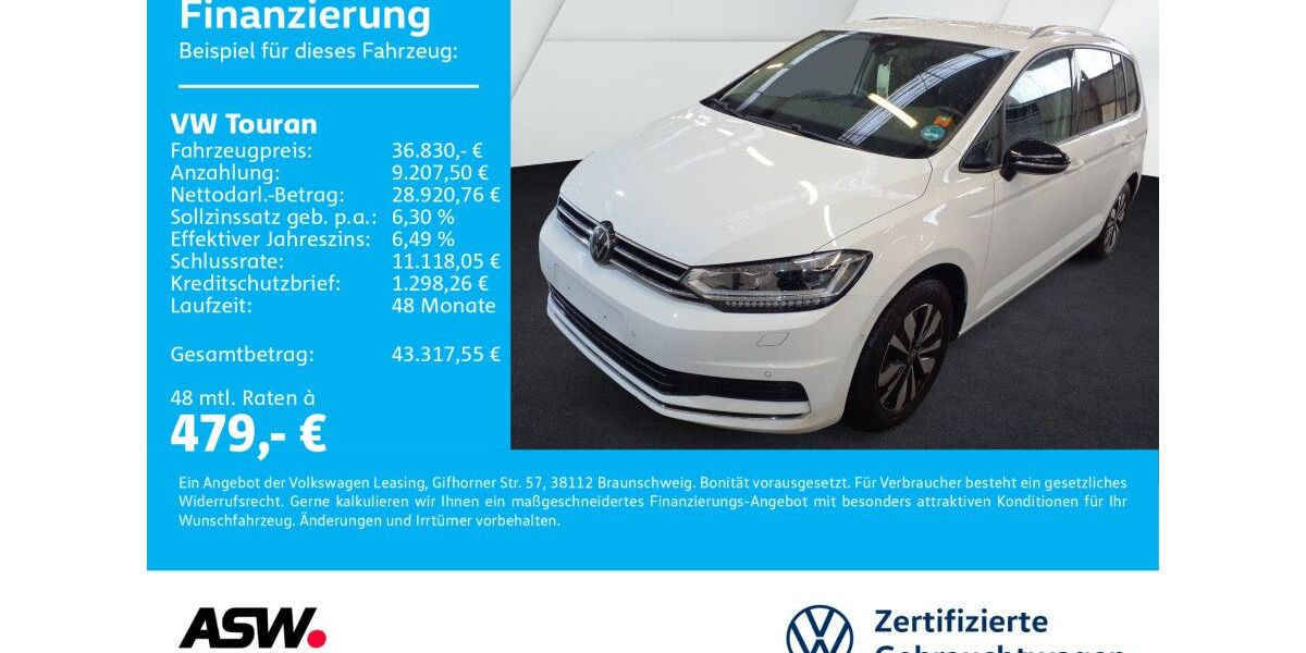 VW Touran 25.800 km 35.330 &euro; Bad Rappenau 74906