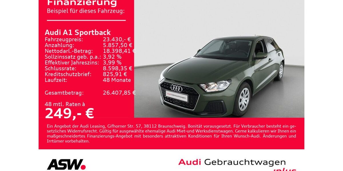Audi A1 7.500 km 22.830 &euro; Heilbronn 74074