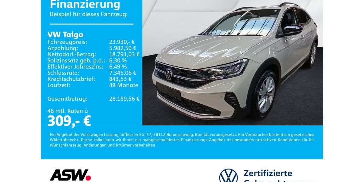 VW Taigo 25.600 km 23.130 &euro; Bad Rappenau 74906