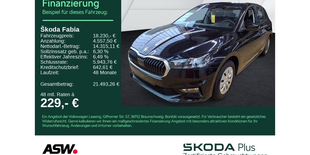 Skoda Fabia 7.800 km 17.830 &euro; Heilbronn 74076