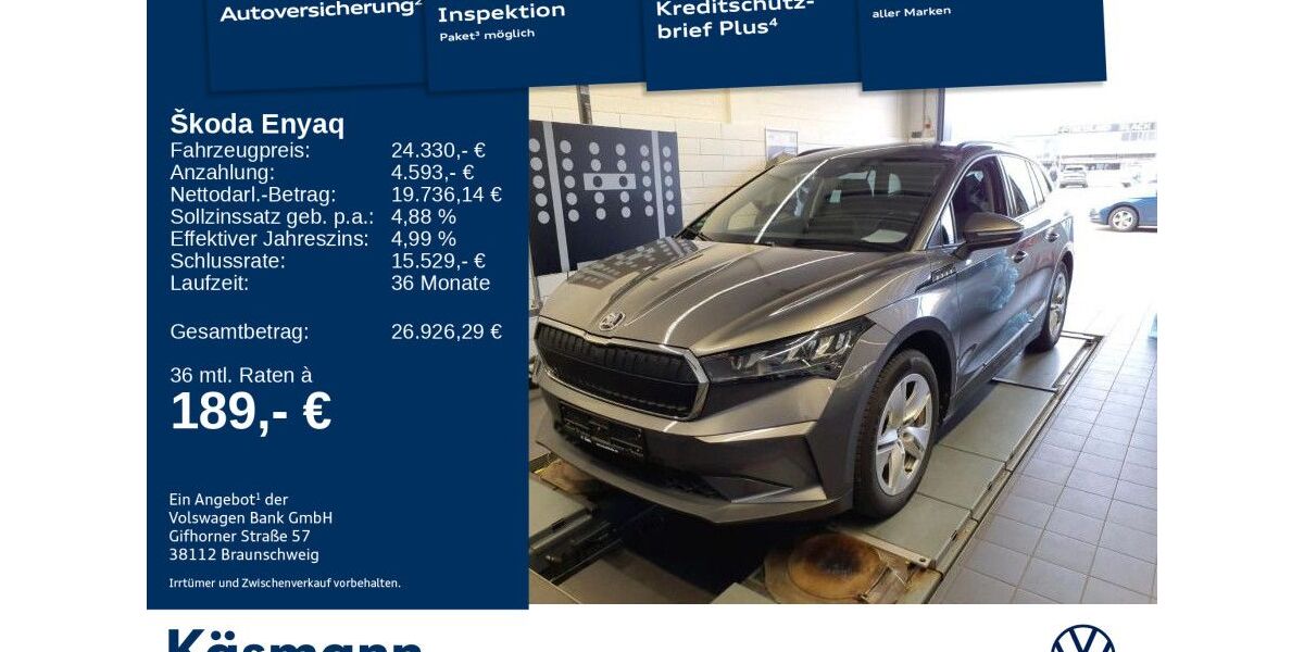 Skoda Enyaq 32.939 km 24.330 &euro; Mosbach 74821