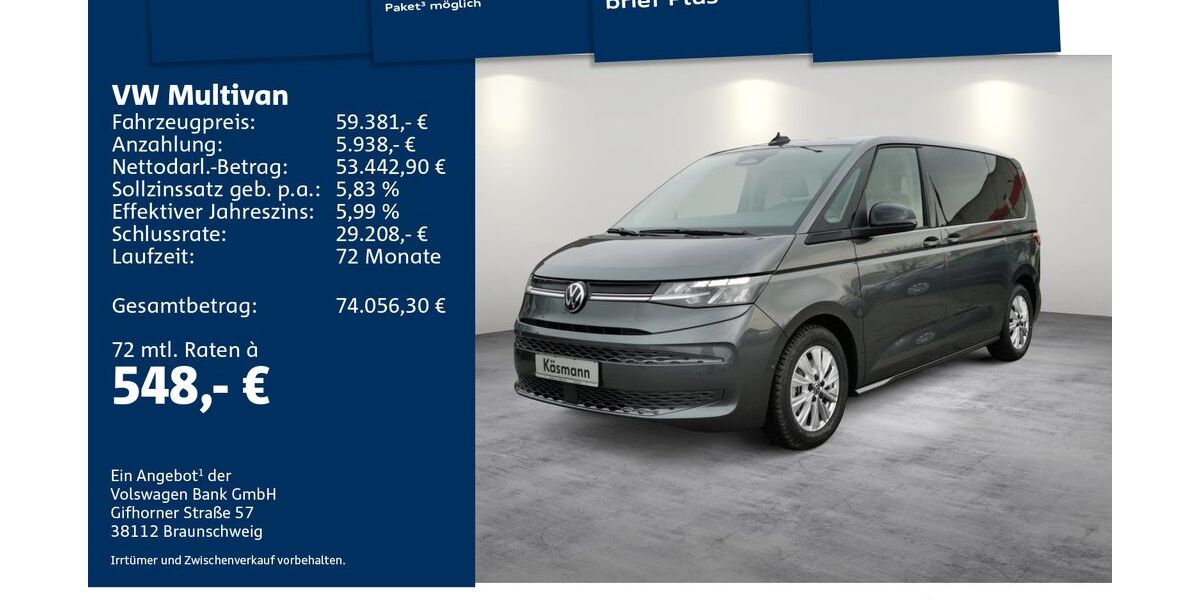 VW T7 Multivan 5.428 km 59.381 &euro; Mosbach 74821