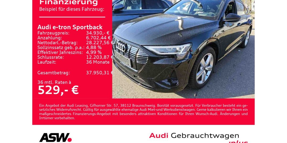 Audi e-tron 73.800 km 34.930 &euro; Heilbronn 74074