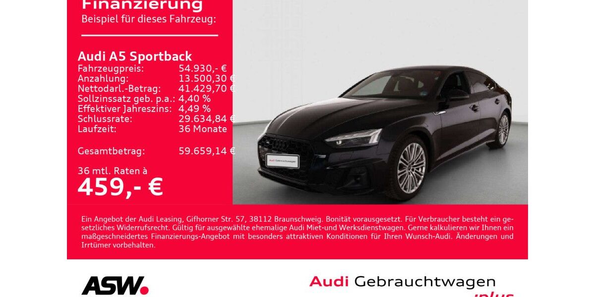 Audi A5 22.100 km 53.860 &euro; Heilbronn 74074