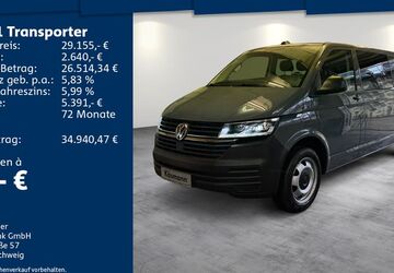 VW T6 Transporter 124.684 km 29.155 &euro; Mosbach 74821