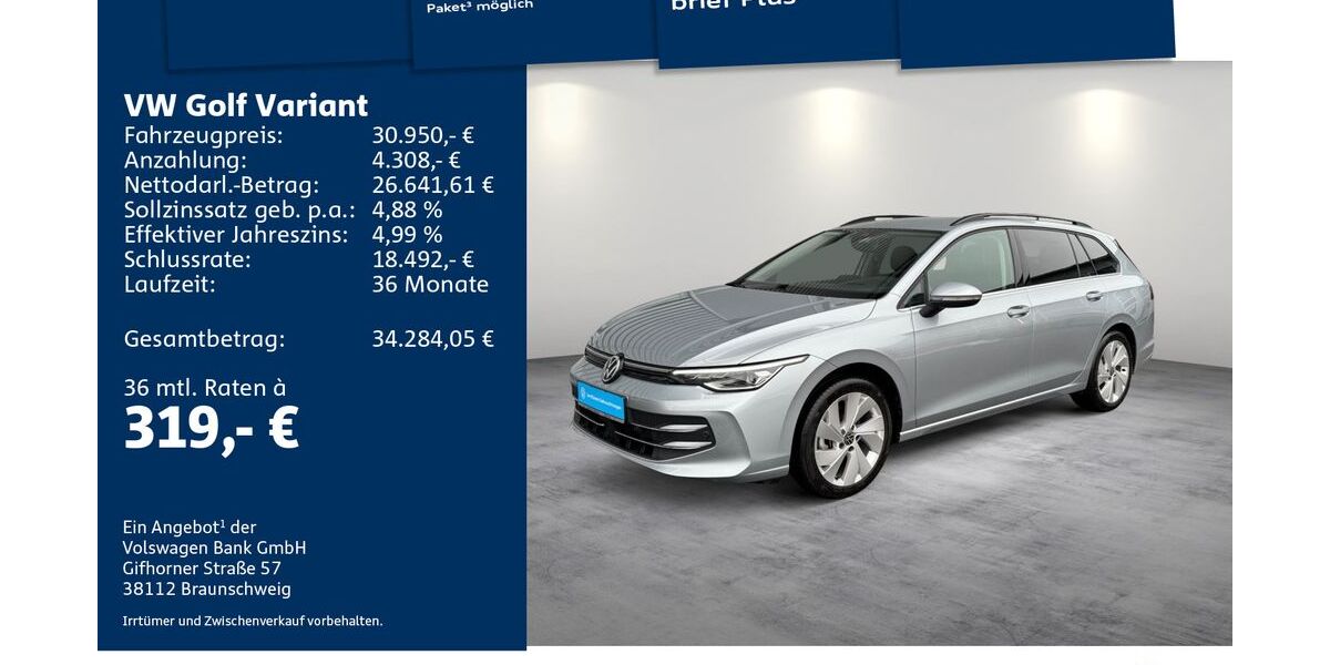 VW Golf 9.900 km 30.950 &euro; Mosbach 74821