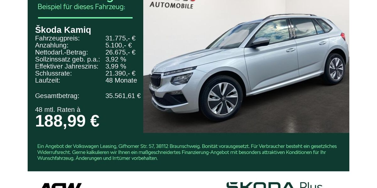 Skoda Kamiq 6.500 km 26.985 &euro; Heilbronn 74076