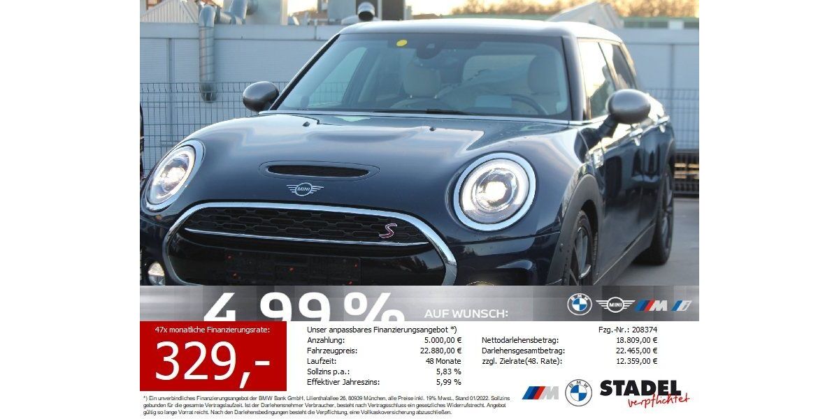 Mini Cooper S Clubman 83.842 km 20.888 &euro; Heilbronn 74074