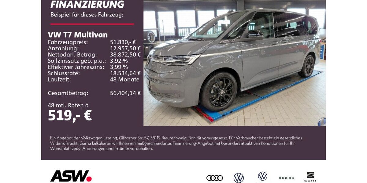 VW T7 Multivan 26.500 km 51.830 &euro; Neckarsulm 74172