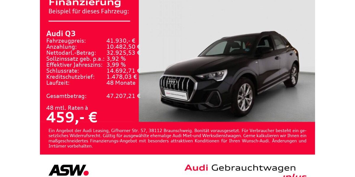 Audi Q3 11.900 km 40.930 &euro; Heilbronn 74074
