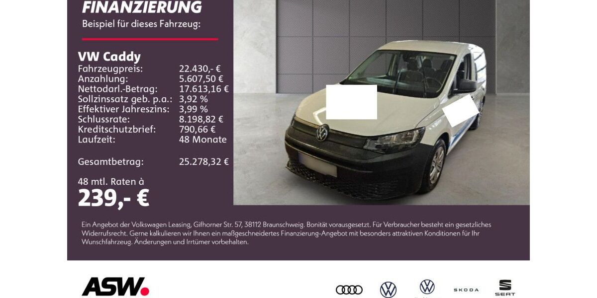 VW Caddy 35.500 km 21.460 &euro; Neckarsulm 74172