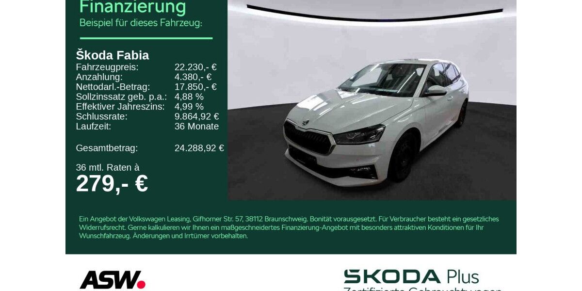 Skoda Fabia 53.300 km 21.630 &euro; Heilbronn 74076