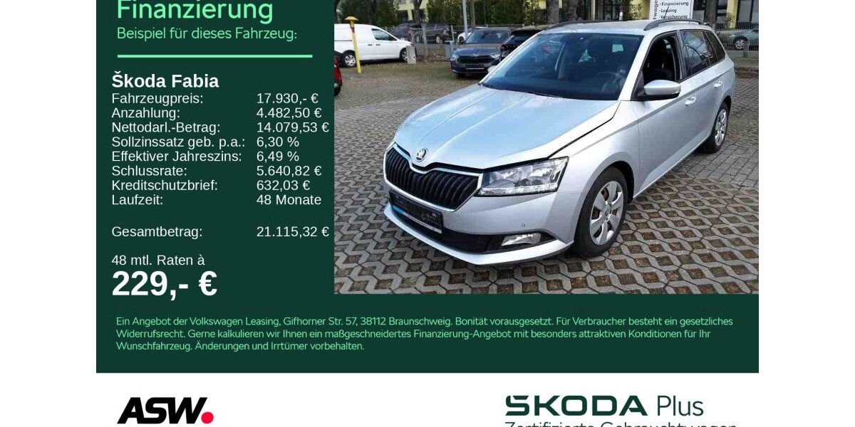 Skoda Fabia 46.700 km 17.930 &euro; Bad Rappenau 74906