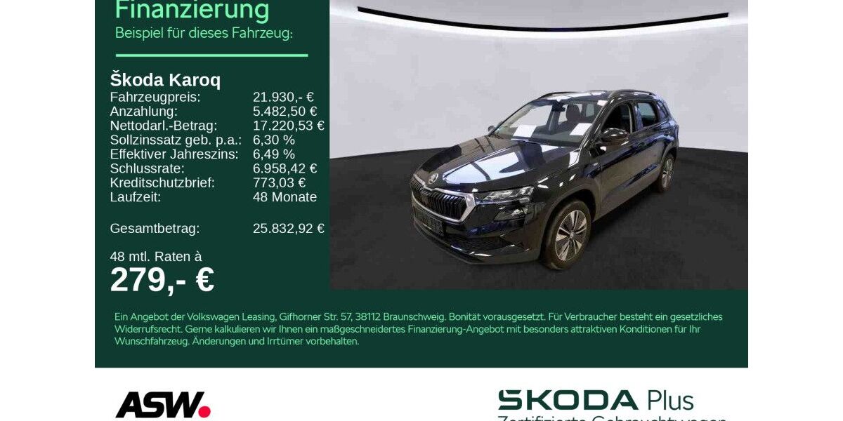 Skoda Karoq 77.900 km 20.960 &euro; Heilbronn 74076