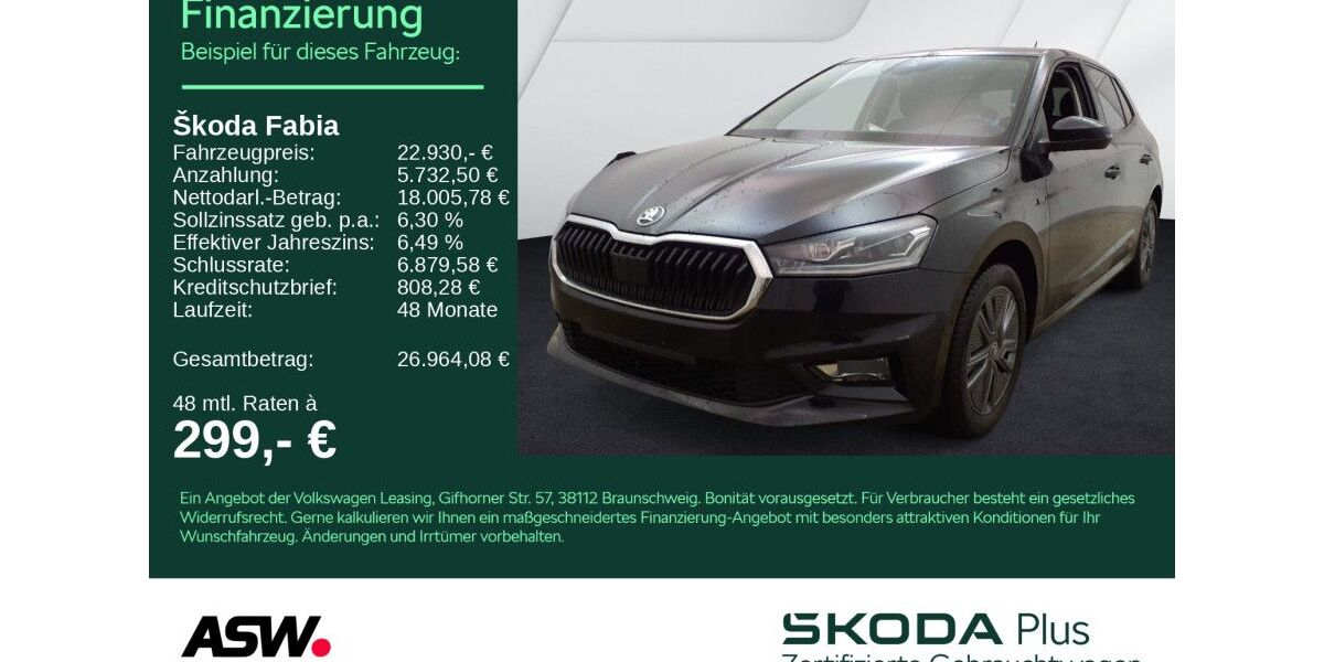 Skoda Fabia 15.300 km 22.930 &euro; Heilbronn 74076