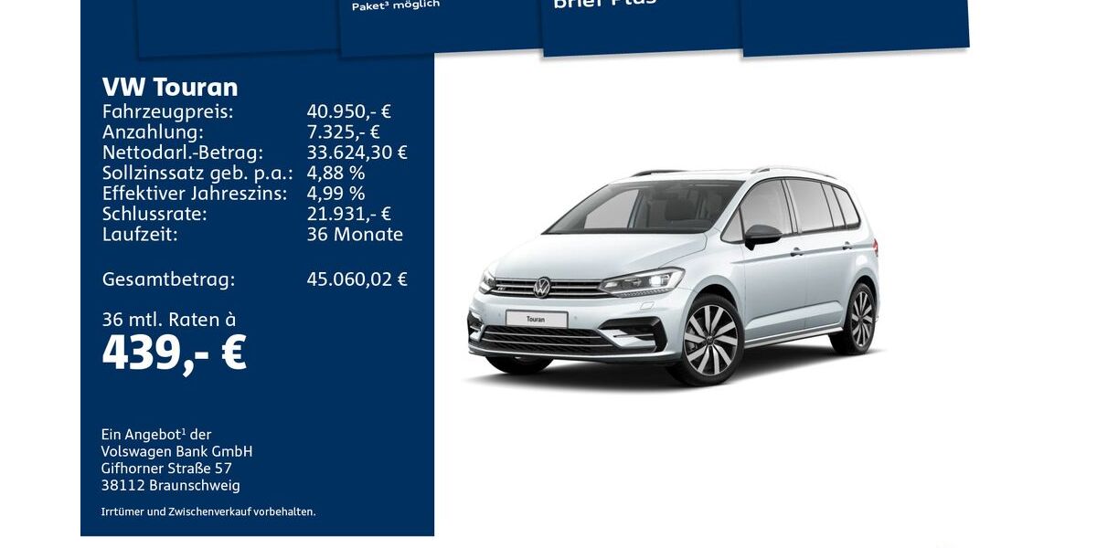 VW Touran 25.000 km 40.950 &euro; Mosbach 74821