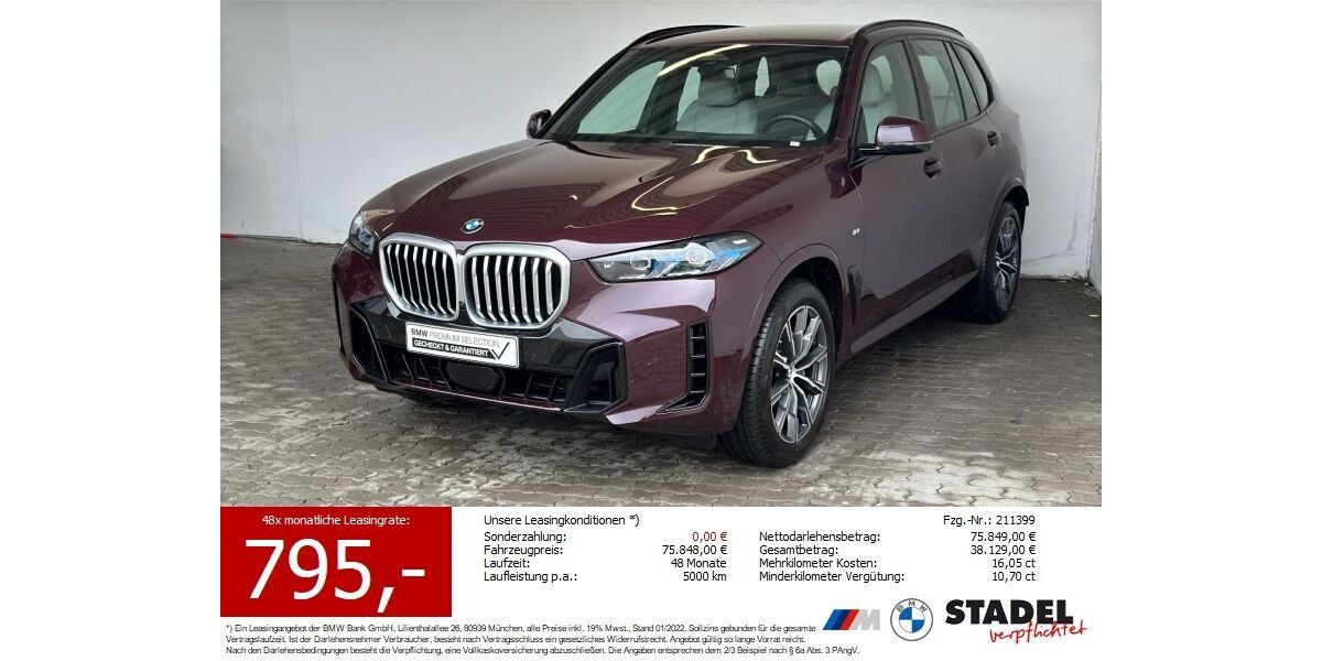 BMW X5 12.475 km 72.979 &euro; Heilbronn 74074