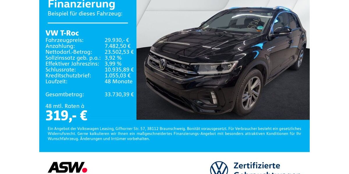VW T-Roc 10.990 km 29.930 &euro; Sinsheim 74889