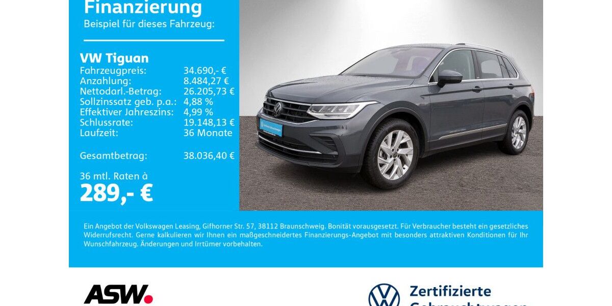 VW Tiguan 44.900 km 31.990 &euro; Sinsheim 74889