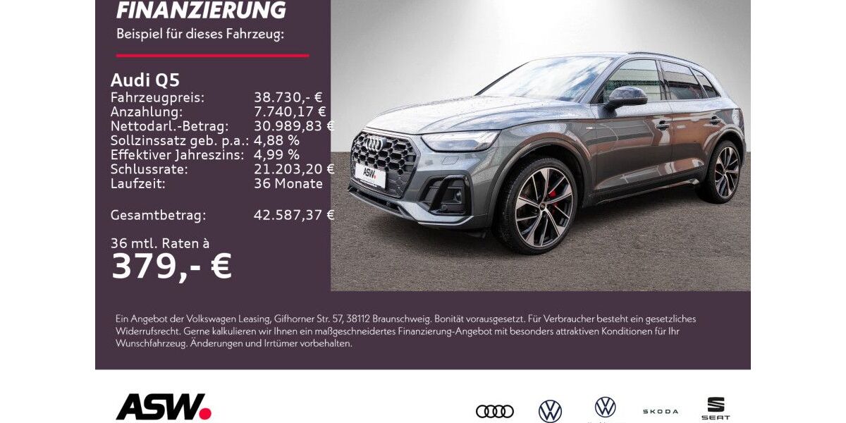 Audi Q5 113.300 km 36.290 &euro; Weinsberg 74189